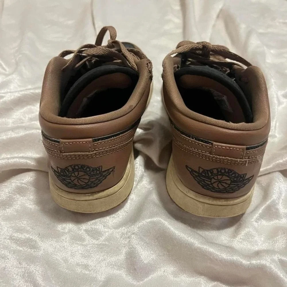 Jordan 1 Low Archaeo Brown trainers sneaker 6.5M Streetwear sportswear skater - Picture 3 of 7